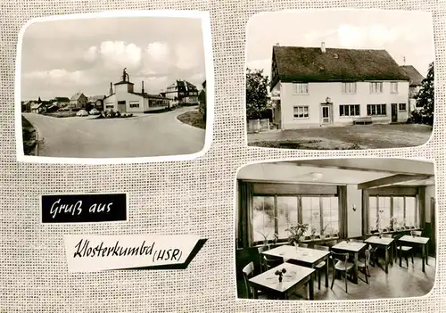 AK / Ansichtskarte  Klosterkumbd Ortsansicht Gasthaus Pension Gastraum Klosterkumbd