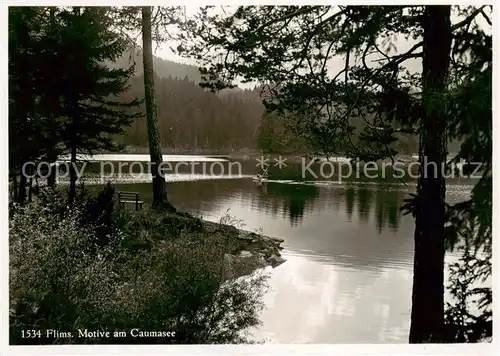 AK / Ansichtskarte  Flims_GR Motive am Caumasee Flims_GR