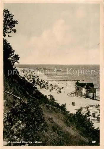 AK / Ansichtskarte  Koserow_Ostseebad_Usedom Strandpartie Koserow_Ostseebad_Usedom