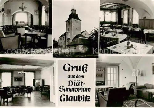 AK / Ansichtskarte 73869449 Glaubitz Diaet Sanatorium Glaubitz Gastraeume 