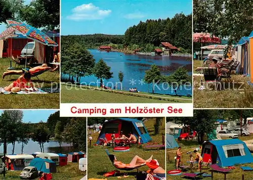 AK / Ansichtskarte  Franking_Oberoesterreich Campingplatz am Holzoestersee Details Franking_Oberoesterreich