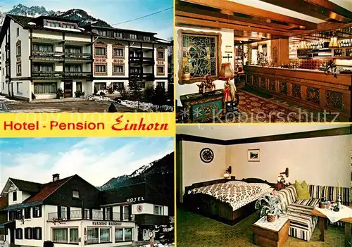 AK / Ansichtskarte  Bregenz_Vorarlberg_Bodensee Hotel Pension Einhorn Theke Zimmer 