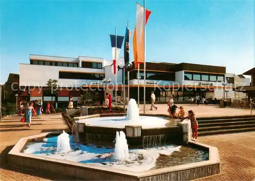 AK / Ansichtskarte  Hoechst_Odenwald Rat und Buergerhaus Brunnen Hoechst_Odenwald