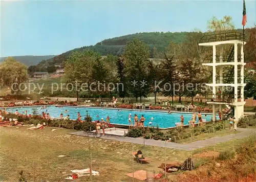 AK / Ansichtskarte  Hoechst_Odenwald Schwimmbad Hoechst_Odenwald