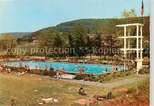 AK / Ansichtskarte  Hoechst_Odenwald Schwimmbad Hoechst_Odenwald