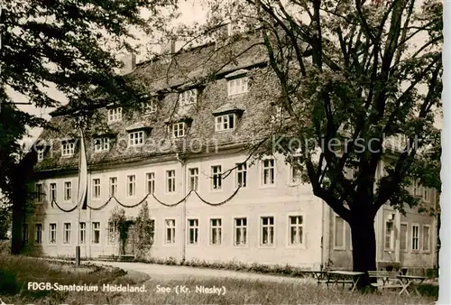 AK / Ansichtskarte  See_Niesky FDGB Sanatorium Heideland See_Niesky