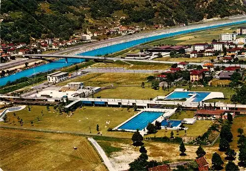AK / Ansichtskarte  Bellinzona_TI Le nuove piscine veduta aerea 