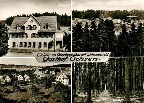 AK / Ansichtskarte  Oberlengenhardt_Schoemberg Panorama Waldpartie Gasthof Ochsen Bromsilber 