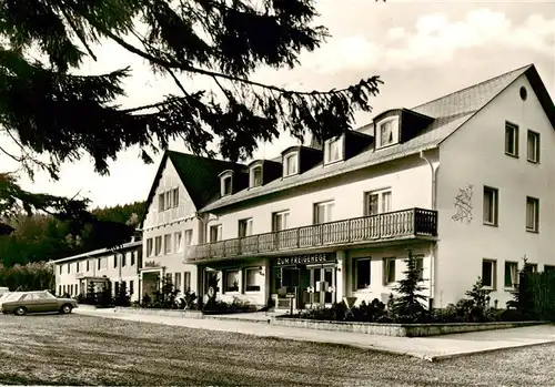 AK / Ansichtskarte  Rinsecke Waldhausrestaurant Hotel Zum Freigehege Hirschfreigehege Rothaargebirge Rinsecke