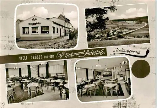 AK / Ansichtskarte 73869719 Sienhachenbach Café Restaurant Antestal Gastraum Panorama Sienhachenbach
