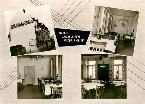 AK / Ansichtskarte 73869720 Nierstein_Rhein Hotel Zum alten Vater Rhein Restaurant Nierstein_Rhein