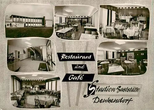 AK / Ansichtskarte 73869726 Denkendorf_Wuerttemberg Restaurant Café Stadion Gaststaette Foyer Café Bar Clubraum Denkendorf Wuerttemberg