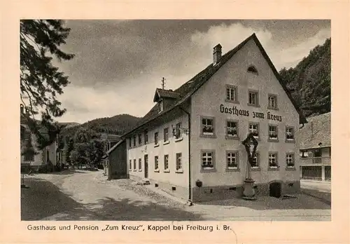 AK / Ansichtskarte  Kappel_Freiburg_Breisgau Gasthaus Pension zum Kreuz Kappel_Freiburg_Breisgau