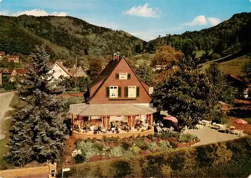 AK / Ansichtskarte  Schweighof_Badenweiler Café Pension Glueckauf im Schwarzwald Schweighof_Badenweiler