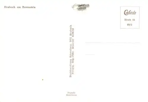 AK / Ansichtskarte  Heubach_Wuerttemberg Fliegeraufnahme Heubach Wuerttemberg