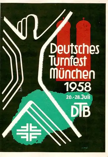 AK / Ansichtskarte  Muenchen Deutsches Turnfest 1958 Muenchen