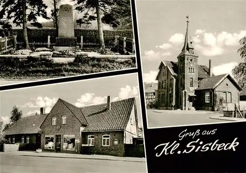 AK / Ansichtskarte  Klein-Sisbeck_Gross-Twuelpstedt Friedhof Ladengeschaeft Kirche 