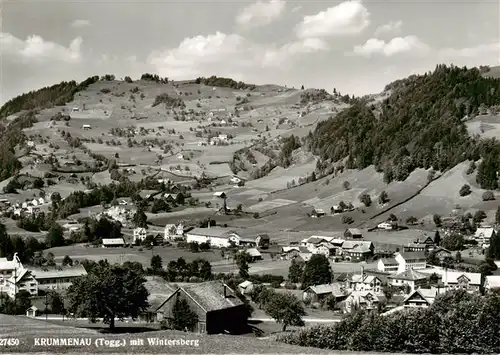 AK / Ansichtskarte  Krummenau__Toggenburg_SG Panorama mit Wintersberg 