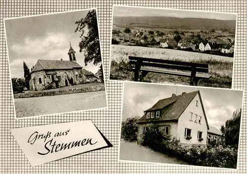 AK / Ansichtskarte  Stemmen_Hannover Panorama Wohnhaus Kirche Stemmen Hannover