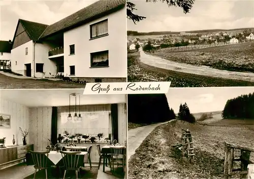 AK / Ansichtskarte  Rodenbach_Puderbach_Westerwald Pension Hering Gaststube Panorama