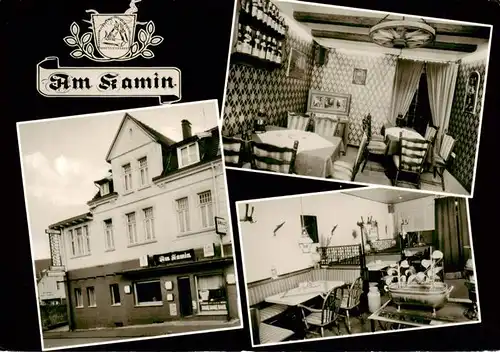 AK / Ansichtskarte  Bad_Oeynhausen Hotel Restaurant Am Kamin Gastraeume Bad_Oeynhausen