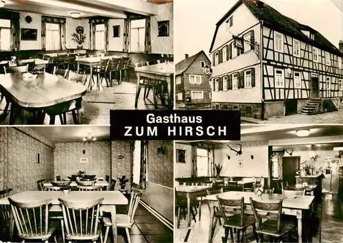 AK / Ansichtskarte  Bad_Koenig_Odenwald Gasthaus zum Hirsch Gastraeume Bad_Koenig_Odenwald