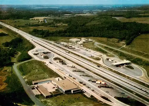 AK / Ansichtskarte 73869874 Wildeshausen Autobahn Rast und Tankstellen Wildeshausen Fliegeraufnahme Wildeshausen