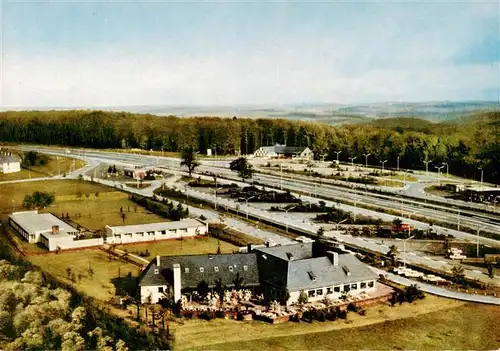 AK / Ansichtskarte  Rohrbrunn Autobahn Rasthaus im Spessart Motel Fliegeraufnahme Rohrbrunn