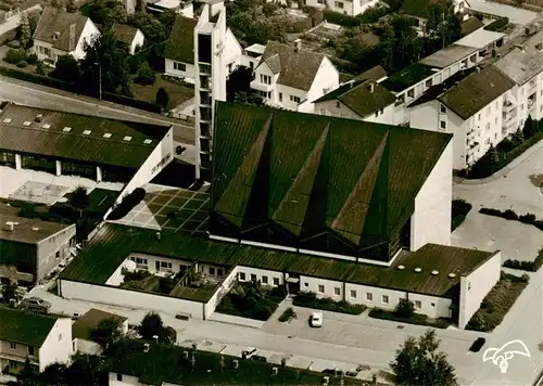 AK / Ansichtskarte  Altoetting Stadtpfarrkirche St Josef Fliegeraufnahme Altoetting