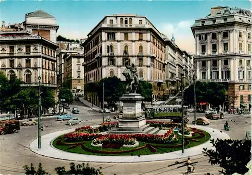 AK / Ansichtskarte  Genova_Genua_Liguria_IT Piazza Corvetto 