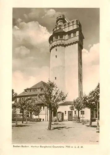 AK / Ansichtskarte  Baden-Baden Merkur Berghotel Gaststaette Baden-Baden