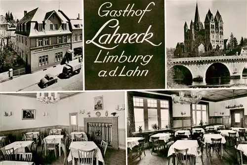 AK / Ansichtskarte 73869973 Limburg__Lahn Gasthof Lahneck Gastraeume Muenster 