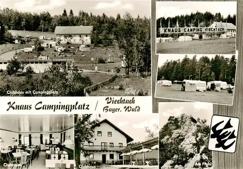 AK / Ansichtskarte 73869977 Viechtach_Bayerischer_Wald Clubhaus mit Campingplatz Clubraum Clubhaus Am Pfahl Viechtach_Bayerischer