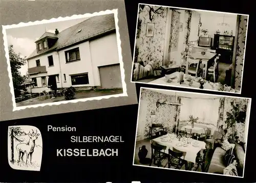 AK / Ansichtskarte  Kisselbach Pension Silbernagel Gastraeume Kisselbach