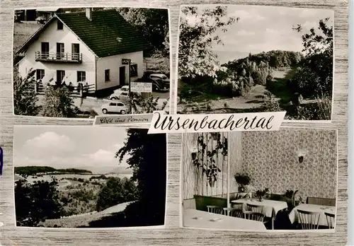 AK / Ansichtskarte  Ursenbach_Schriesheim_BW Cafe Pension Ursenbachertal Gaststube Panorama 