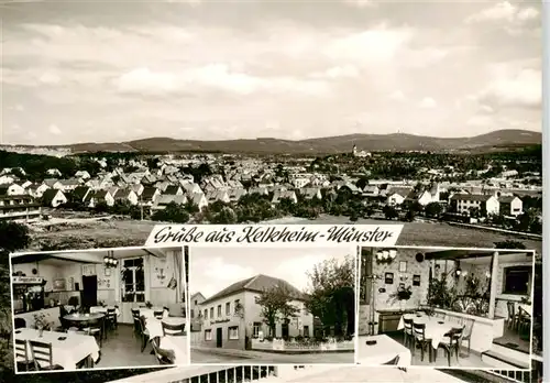 AK / Ansichtskarte  Muenster_Kelkheim Panorama Café Speisewirtschaft zum Hohenstaufen Muenster_Kelkheim