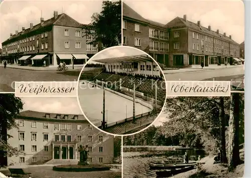 AK / Ansichtskarte  Weisswasser__Oberlausitz Ortspartien Park Gondelteich 