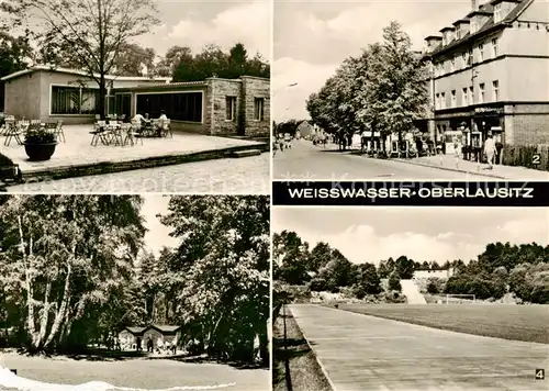 AK / Ansichtskarte  Weisswasser__Oberlausitz Konsum Tierpark Cafe Muskauer Strasse Pionierlager Philipp Mueller Stadion 20. Jahrestag 