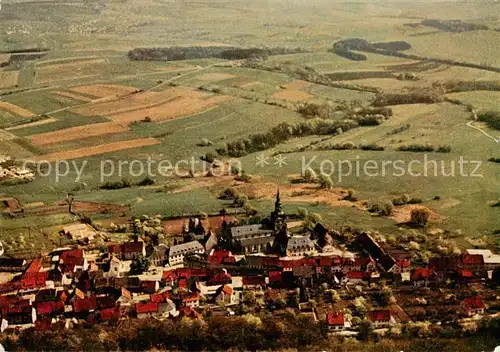 AK / Ansichtskarte  Tholey_Theley Blick vom Schaumberg auf Dorf und Abteikirche Tholey_Theley