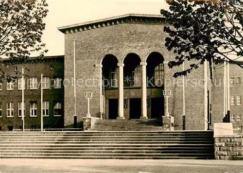 AK / Ansichtskarte  Rostock Schwimmhalle Neptun Aussenansicht 