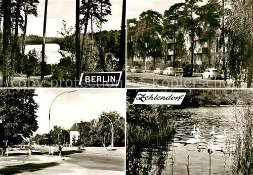 AK / Ansichtskarte  Zehlendorf_Berlin Krumme Lanke Argentinische Allee Zehlendorf_Berlin