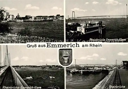 AK / Ansichtskarte 73870064 Emmerich_Rhein Panorama Rheinbruecke Details Emmerich Rhein