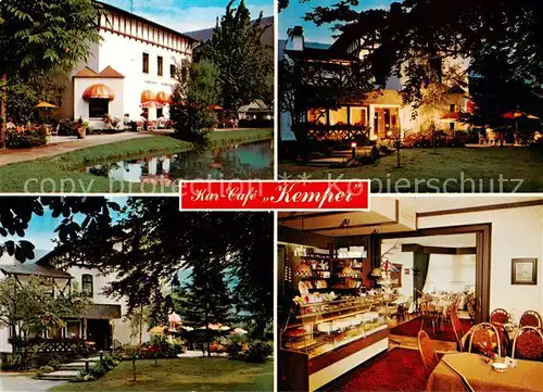 AK / Ansichtskarte  Saalhausen_Sauerland Kur Cafe Kamper Park Gaststube mit Kuchentheke Saalhausen_Sauerland