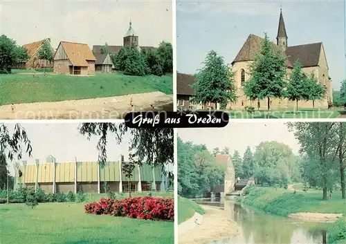 AK / Ansichtskarte  Vreden Hotel Gaststaette Zum Moewenparadies Kirche Park Vreden