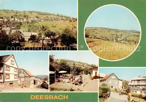 AK / Ansichtskarte  Deesbach Teilansicht uebersicht Dorfstrasse Ferienheim Freundschaft Friedrich Froebel Strasse Deesbach