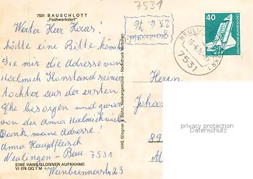 AK / Ansichtskarte  Bauschlott Fachwerkdorf Teilansichten Bauschlott