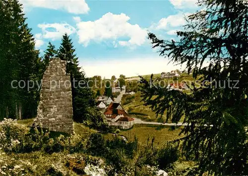 AK / Ansichtskarte  Burgberg_Koenigsfeld Ruine Panorama Burgberg Koenigsfeld