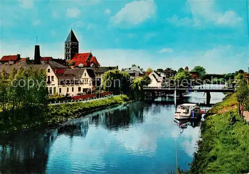 AK / Ansichtskarte  Rheine Emsbruecke und Stadtkirche Rheine