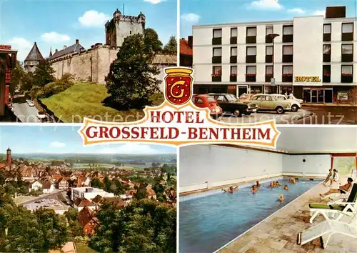 AK / Ansichtskarte 73870179 Bentheim_Bad Schloss Hotel Grossfeld Hallenbad Panorama Bentheim_Bad