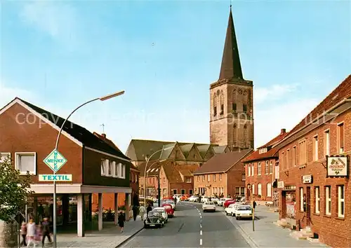 AK / Ansichtskarte 73870189 Emsbueren Bahnhofstrasse Kirche Emsbueren